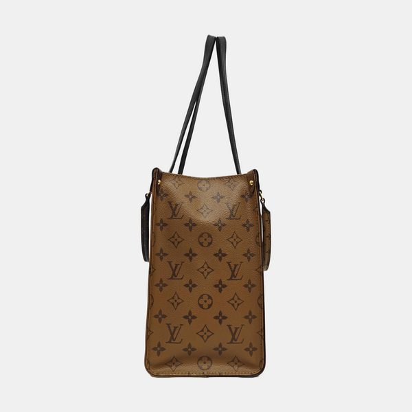 ONTHEGO MM Monogram Coated Canvas Brown