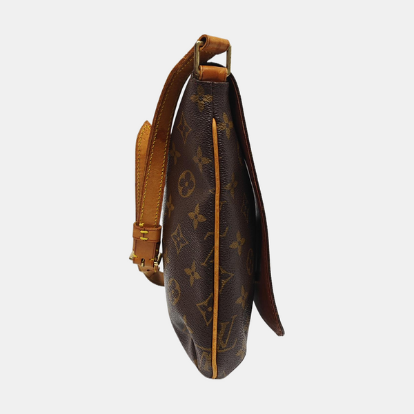 MUSETTE TANGO PM Monogram Coated Canvas Brown
