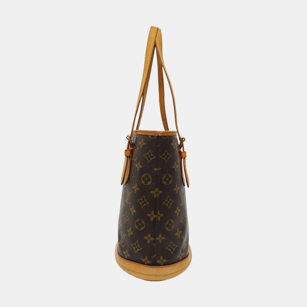 BUCKET PM Monogram Coated Canvas Brown