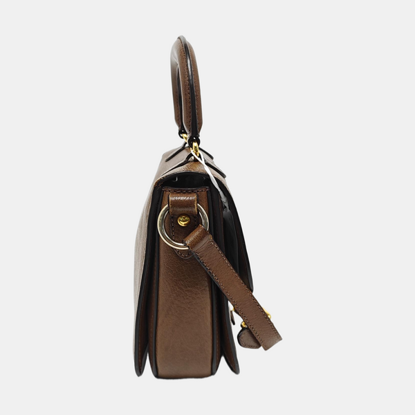 Calfskin Shoulder Bag Brown