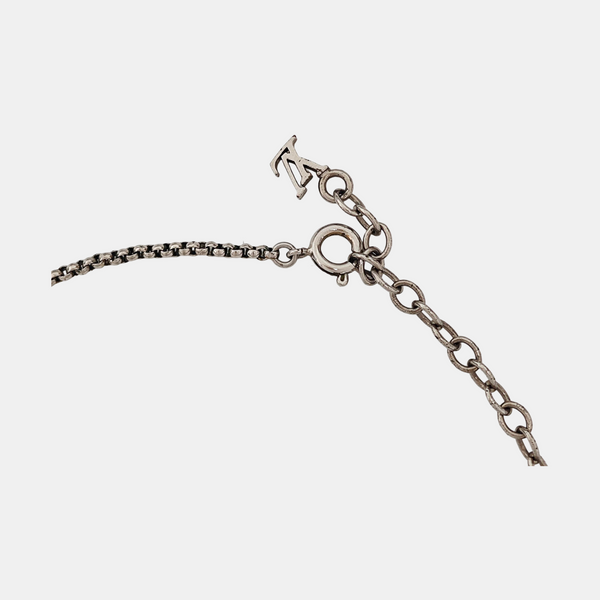 LV COLORS BEADS Metal Silver Necklace