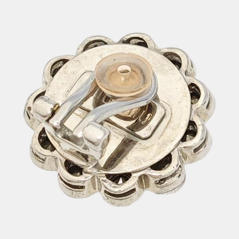 Metal Silver Clip On Earrings