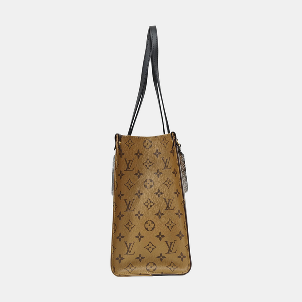 ONTHEGO MM Monogram Coated Canvas Brown