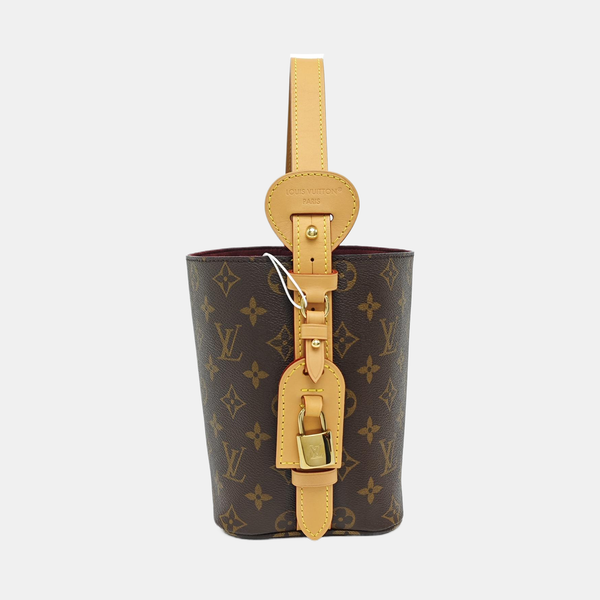 ALL IN BB Monogram Coated Canvas Brown