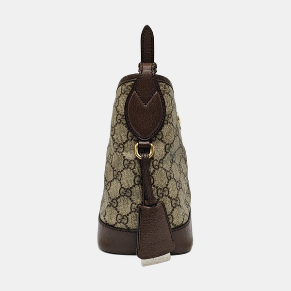 Ophidia Large Monogram Coated Canvas Beige