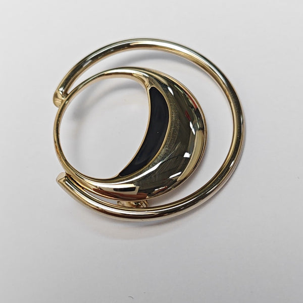 Metal Gold Brooch