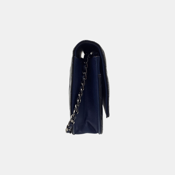 WOC Quilted Patent Leather Blue