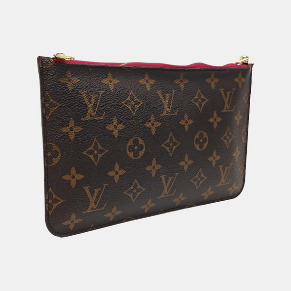 NEVERFULL PM Monogram Coated Canvas Brown