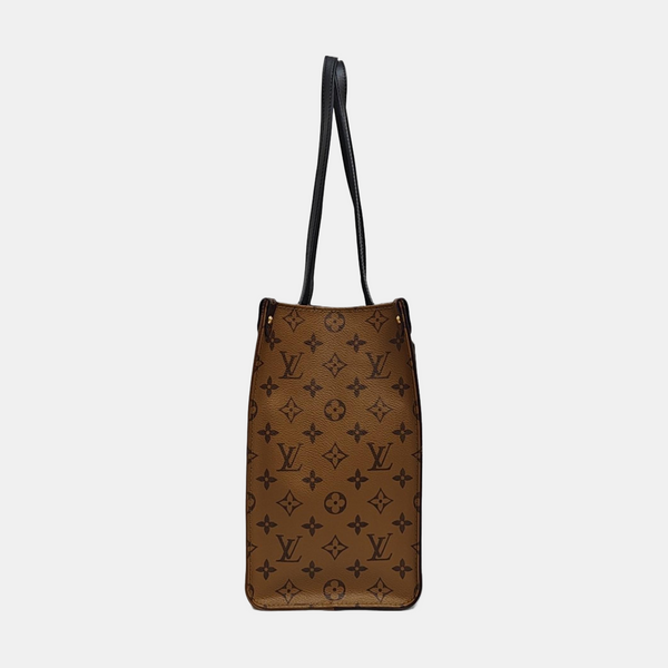 ONTHEGO MM Monogram Coated Canvas Brown