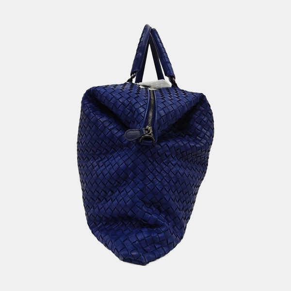 Lambskin Top Handle Bag Blue