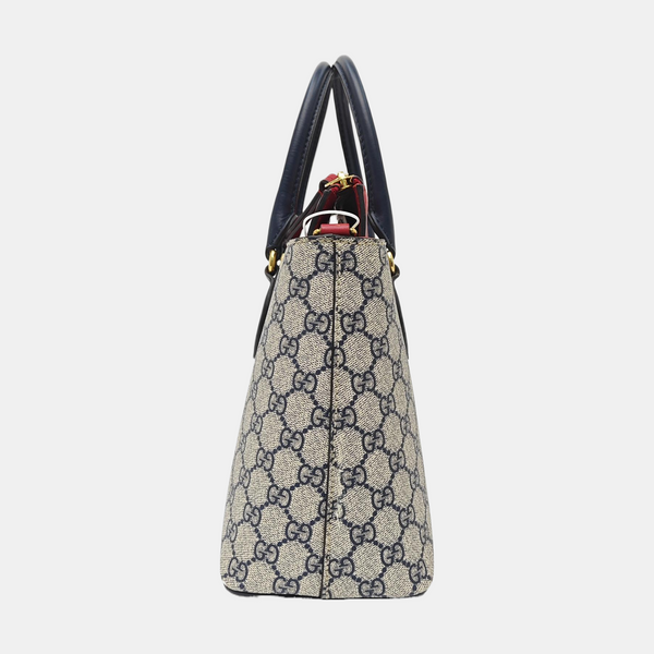 GG Blooms Monogram Coated Canvas Beige