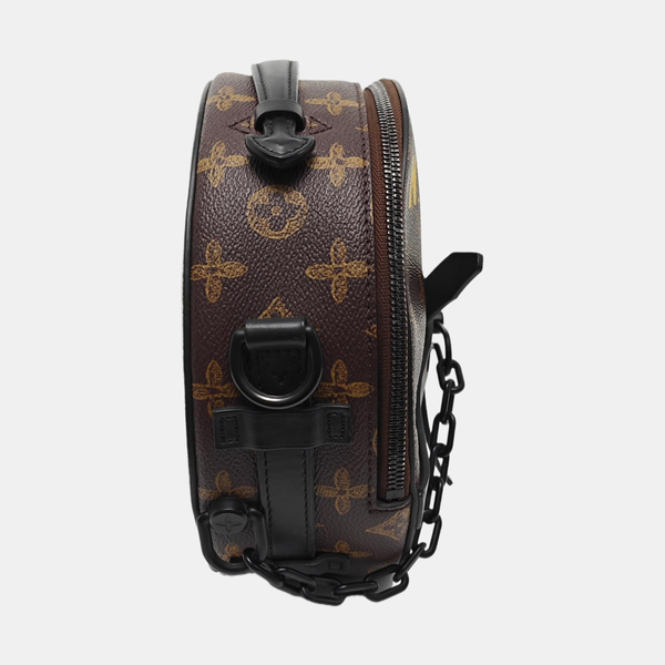 WHEEL BOX Monogram Coated Canvas Brown