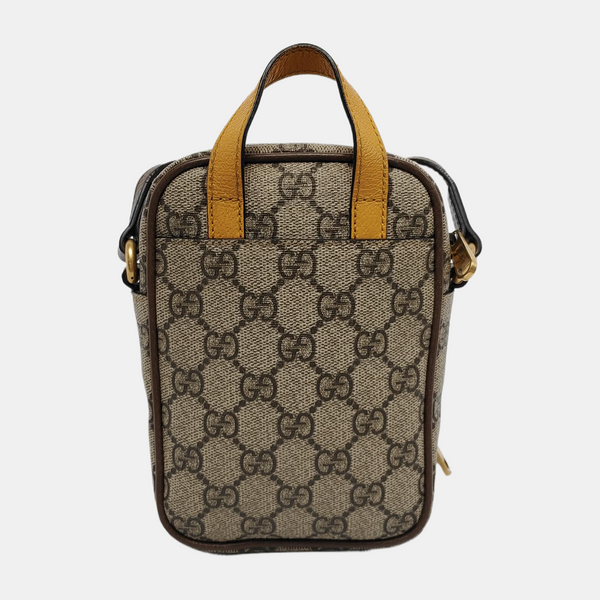 Neo Vintage Mini Monogram Coated Canvas Brown