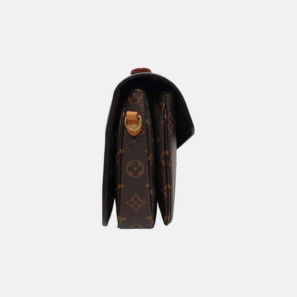 MÉTIS MM Monogram Coated Canvas Brown