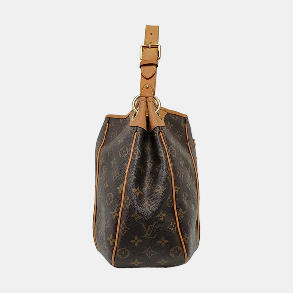 GALLIERA PM Monogram Coated Canvas Brown