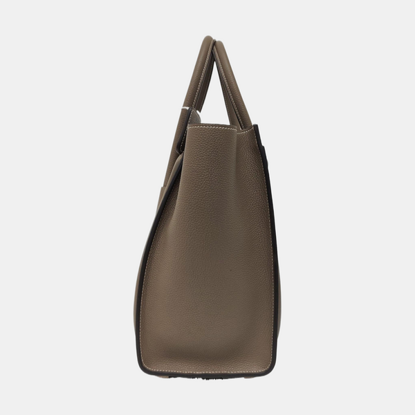 Authenticated pre-owned LUGGAGE Micro Calfskin Gray - Tote Bag at Looply