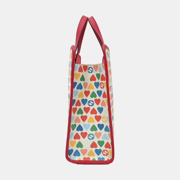Coated Canvas Tote Bag Beige