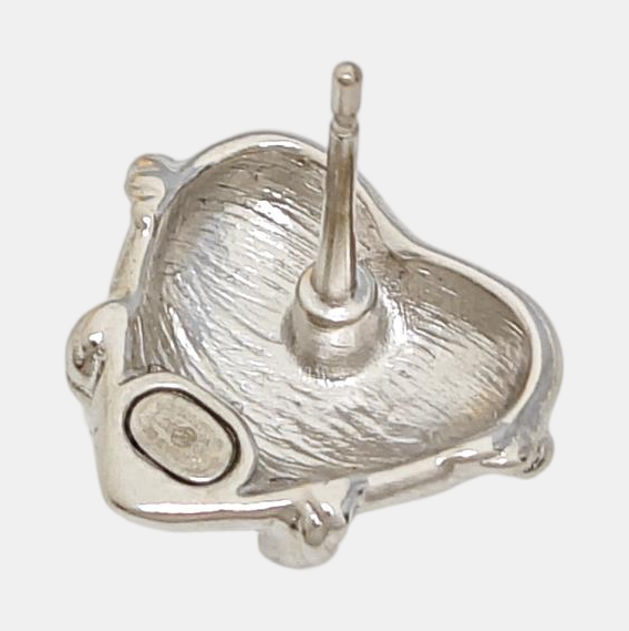 Metal Silver Stud Earrings