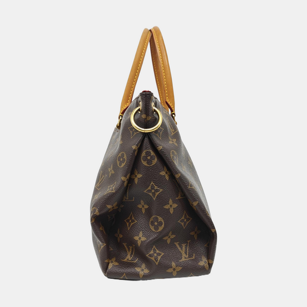 PALLAS MM Monogram Coated Canvas Brown