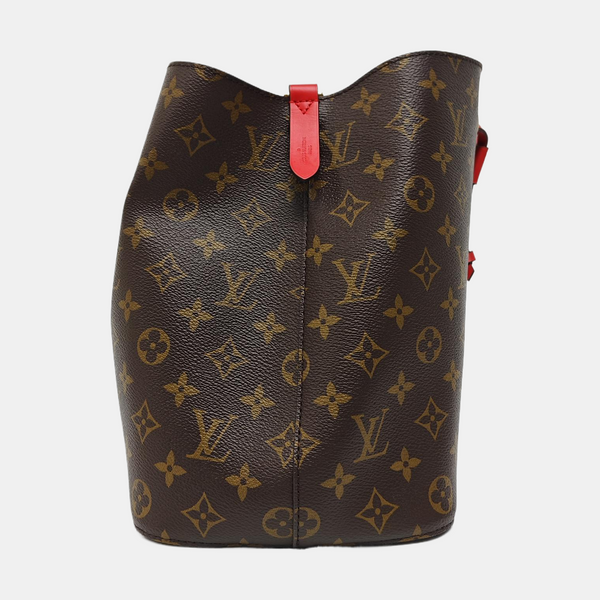 NÉONOÉ MM Monogram Coated Canvas Brown