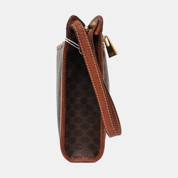 MACADAM CLUTCHES Coated Canvas Brown
