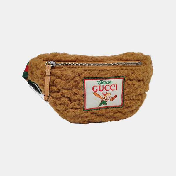 Wool Belt Bag Brown