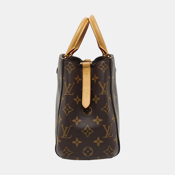 MONTAIGNE BB Monogram Coated Canvas Brown