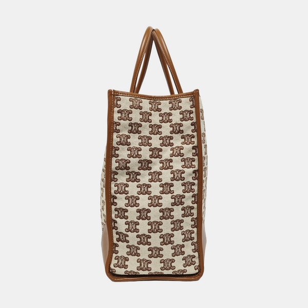 Fabric Tote Bag Brown