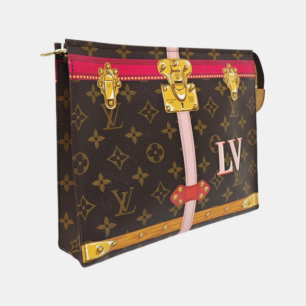 TOILET POCKET 26 Monogram Coated Canvas Brown