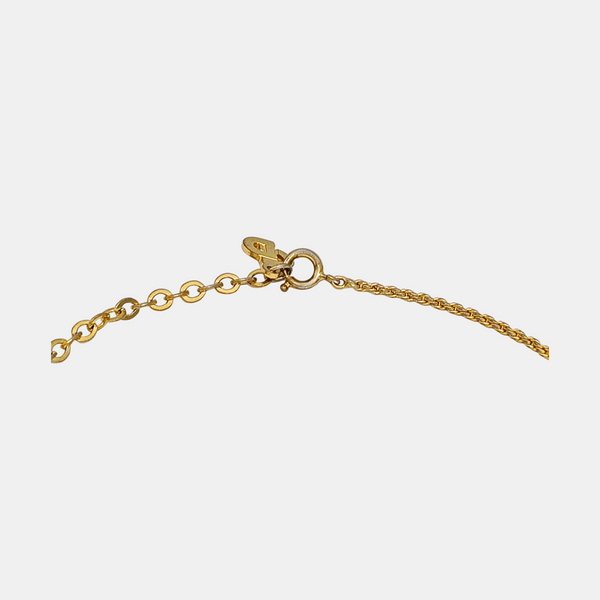 Twist Round Metal Gold Necklace