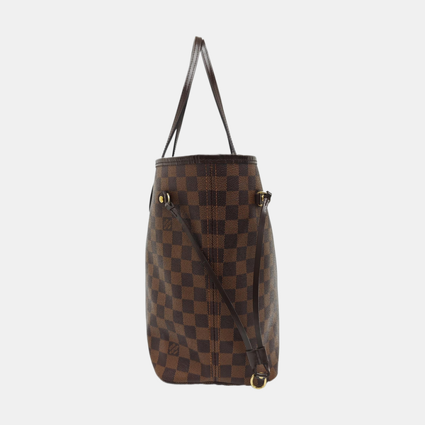 NEVERFULL MM Damier Ebene Coated Canvas Brown