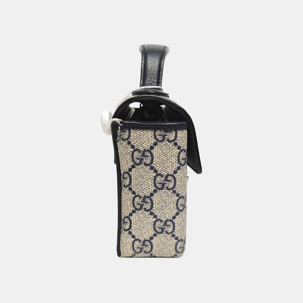 Padlock Mini Monogram Coated Canvas Beige