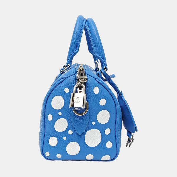Monogram Calfskin Shoulder Bag Blue