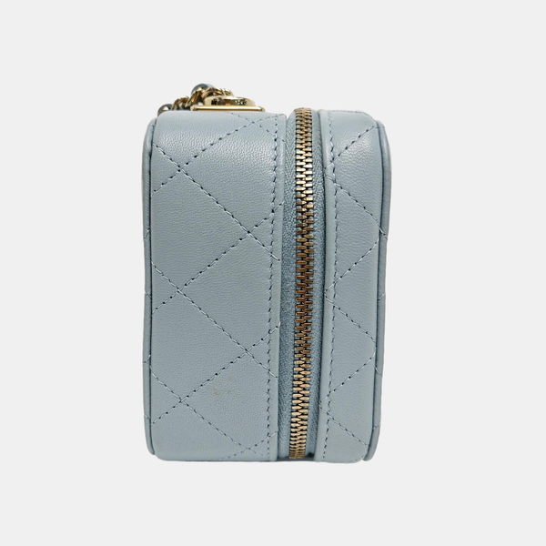 SURPIQUE Quilted Lambskin Blue