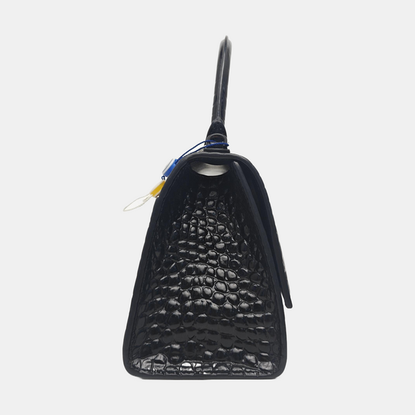Hourglass S Calfskin Black