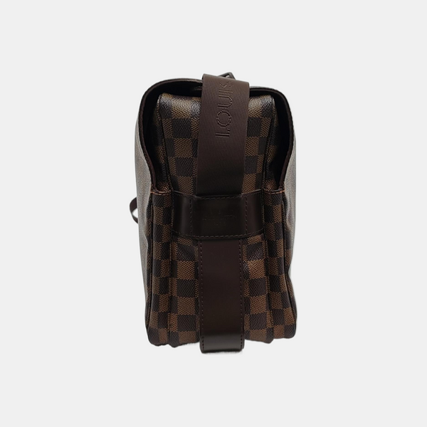NAVIGLIO MM Damier Ebene Coated Canvas Brown