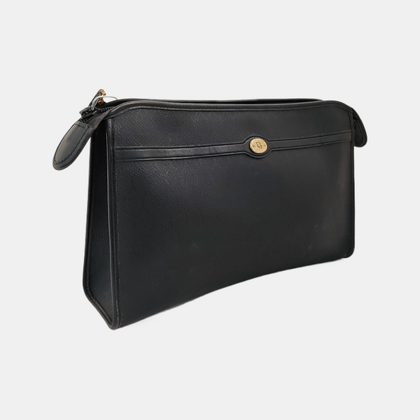 Vintage Honeycomb Coated Canvas Black