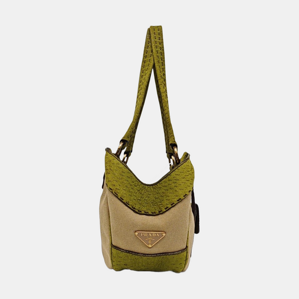 Canvas Top Handle Bag Multicolor