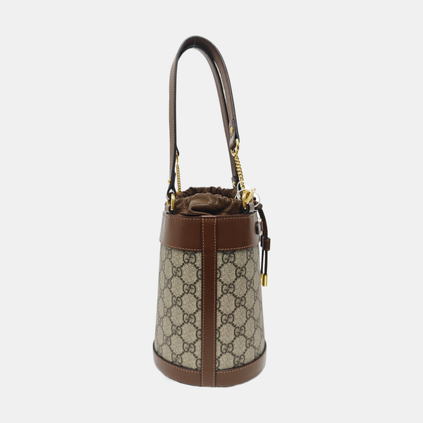 Horsebit 1955 Small Coated Canvas Beige