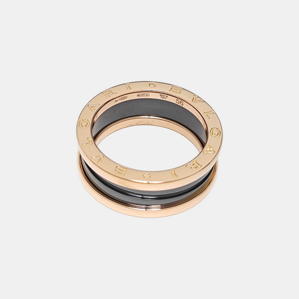 B.ZERO1 18k Rose Gold Ring EU 56