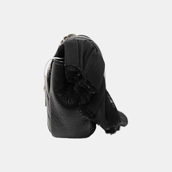 Quilted Calfskin Shoulder Bag Black