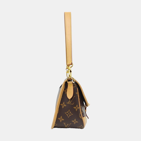 DIANE Monogram Coated Canvas Brown