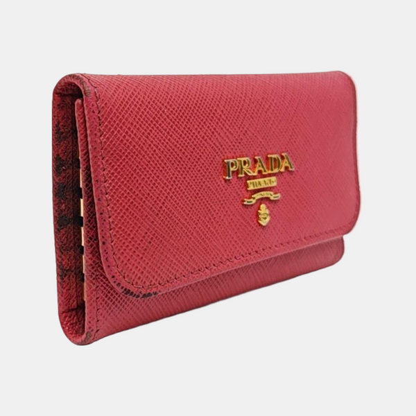 Calfskin Key Pouch Red