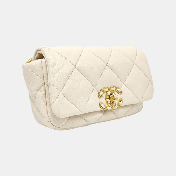 Quilted Lambskin White
