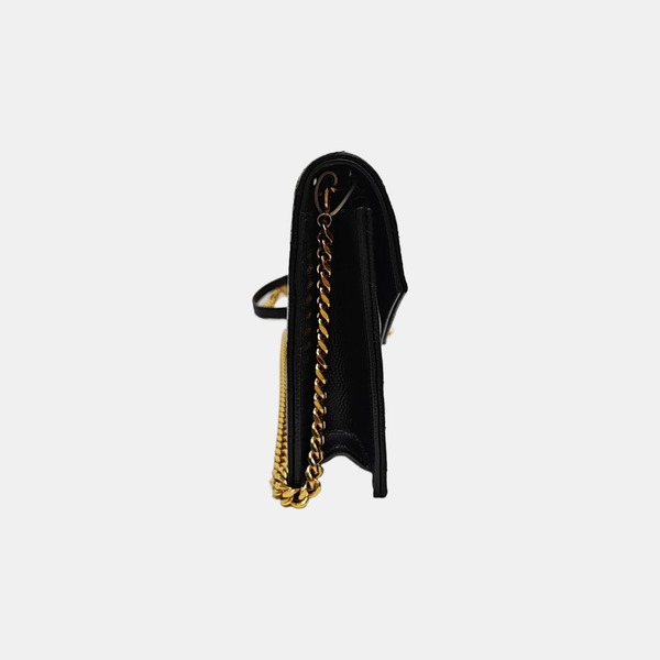 MONOGRAM WOC Chevron Calfskin Black