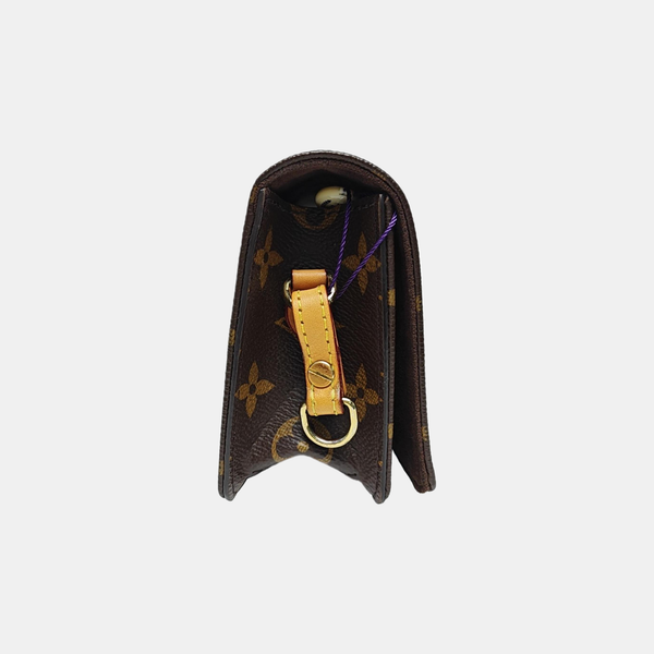 Lily Monogram Coated Canvas Brown