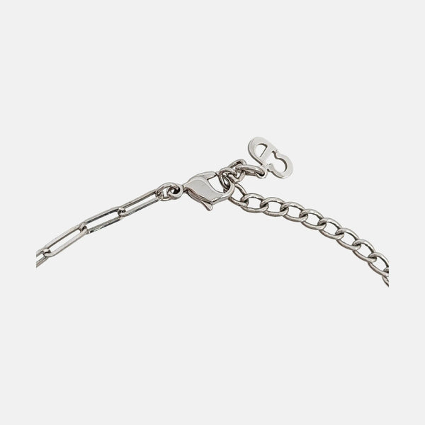 J'adior Metal Silver Necklace