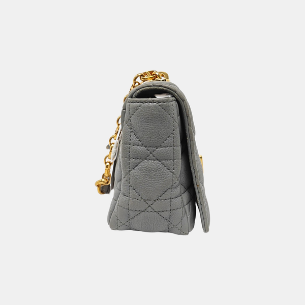 Dior Caro Small Cannage Calfskin Blue