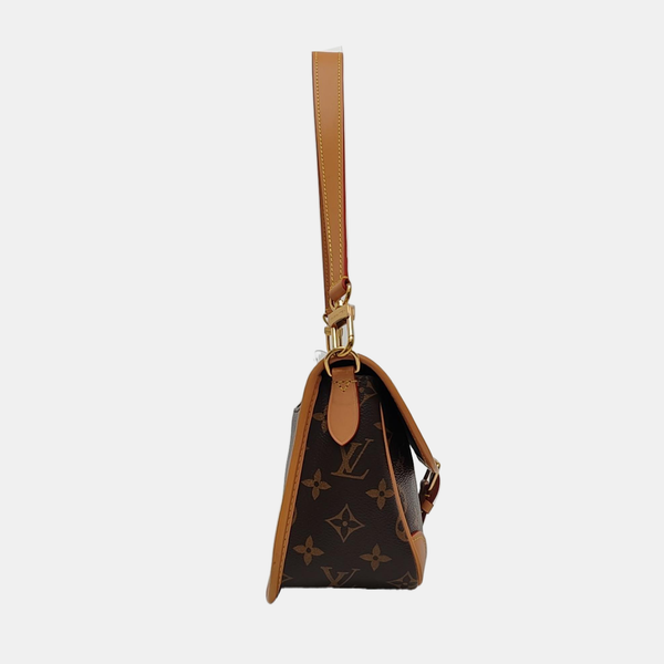 DIANE Monogram Coated Canvas Brown