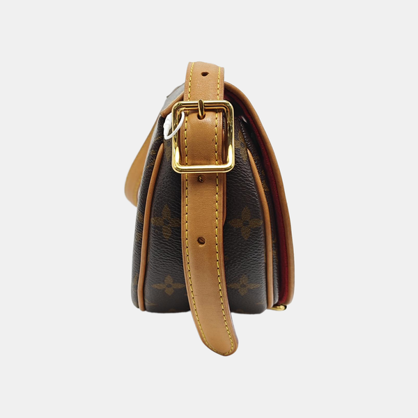 TAMBOURINE Monogram Coated Canvas Brown